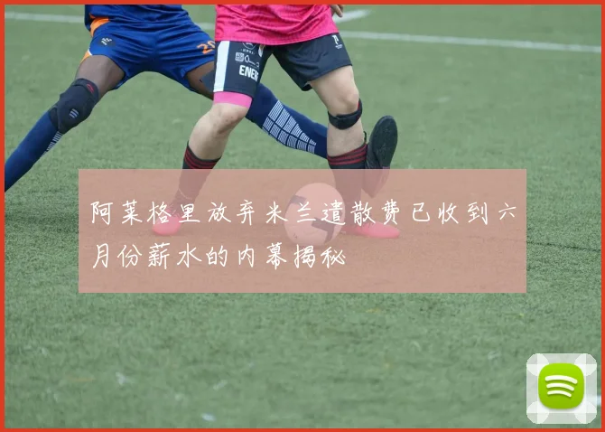 阿莱格里放弃米兰遣散费已收到六月份薪水的内幕揭秘